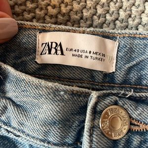 Zara jeans worn once , faded blue